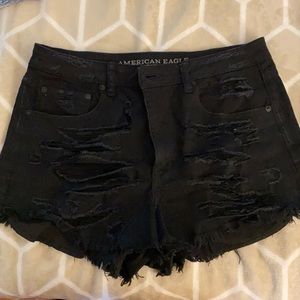 Black Hi-rise Jean Shorts 🖤